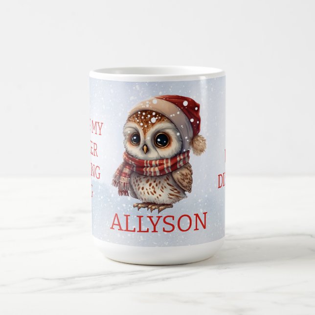 Taza De Café Amantes de Libros| Lechuza Cuta| Declaración diver (Centro)