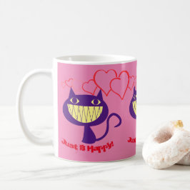 Taza De Café Amantes de los gatos -Felices