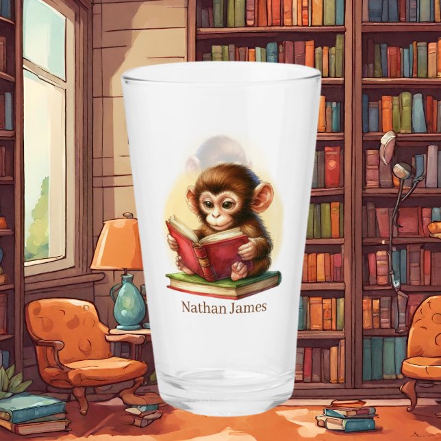 Taza De Café Amantes de los libros de monos pequeños añaden mon (Subido por el creador)