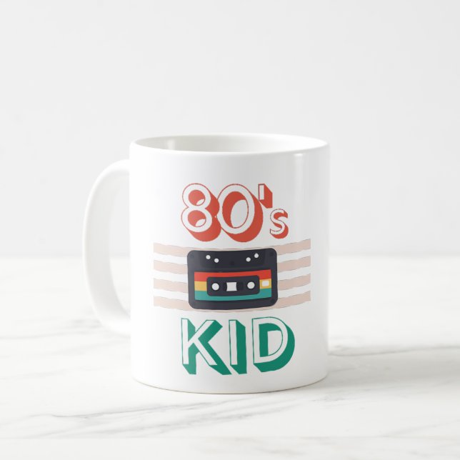 TAZA DE CAFÉ AMANTES DE LOS NIÑOS DEL RETRO 80 (Anverso izquierdo)