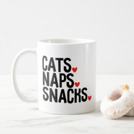 Taza De Café Amantes de Napas de Gatos - Amantes de Gatos