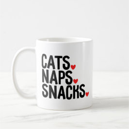 Taza De Café Amantes de Napas de Gatos - Amantes de Gatos