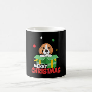 Taza De Café Amantes de perros Beagle Santa Feliz Navidad Xmas