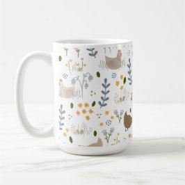 Taza De Café Amantes de pollo corral Bonito animal Floral