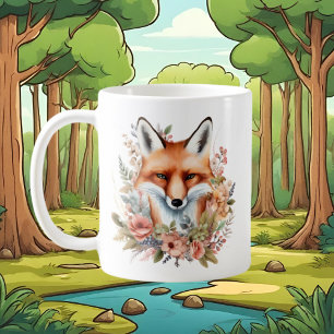 Taza De Café amantes de zorros lindos agregan monograma