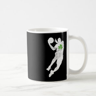 Taza De Café Amantes del baloncesto Green Shamrock Leaf St Patr