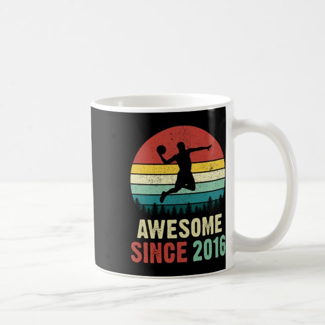 Taza De Café Amantes del baloncesto por el quinto cumpleaños de (Derecha)