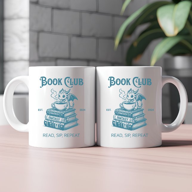 Taza De Café Amantes del "Book Club Fantasy Dragon" (Subido por el creador)