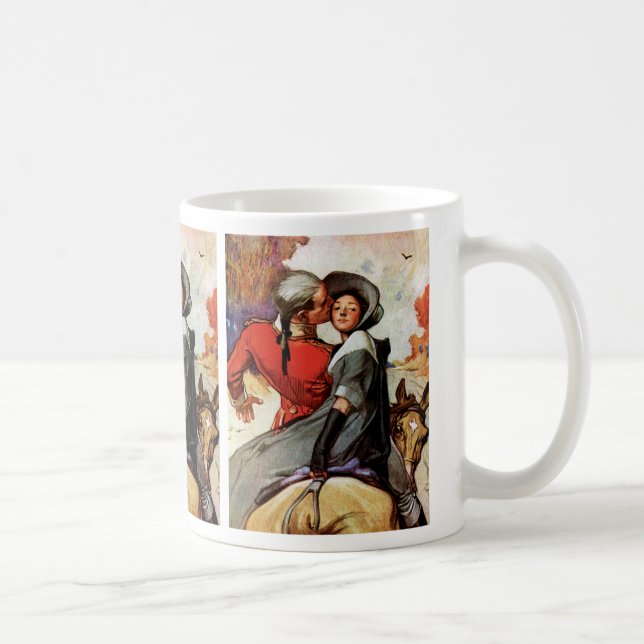 Taza De Café Amantes del caballo (Derecha)