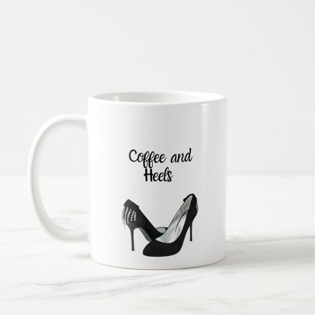 Taza De Café ¡Amantes del café y los zapatos! (Izquierda)