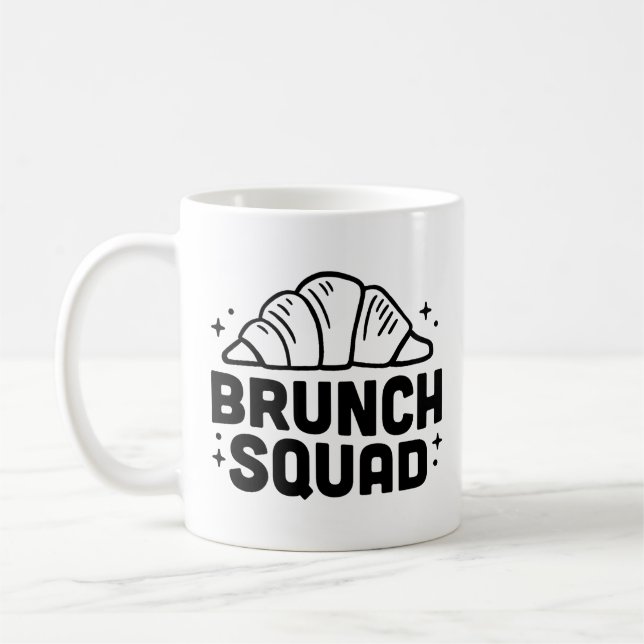 Taza De Café Amantes del croissant de brunch (Izquierda)