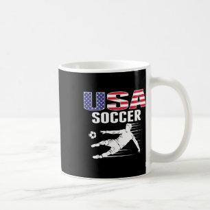 Taza De Café Amantes del Fútbol Americano Jersey Bandera Usa So