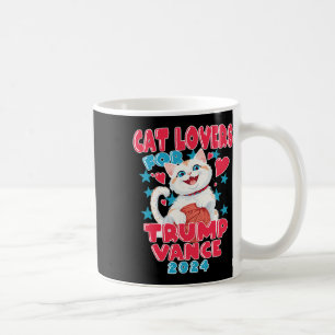 Taza De Café Amantes Del Gato Para Trump Vance 2024