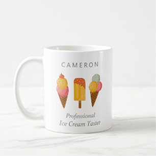 Taza De Café Amantes del helado divertido humor lindo personali
