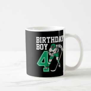 Taza De Café Amantes del Hockey sobre Hielo Niños 4to Cumpleaño