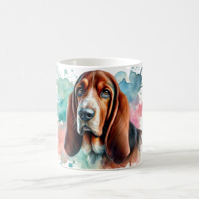 Taza De Café 🐾 Amantes del Hound Basset, ¡Esta Mug es para ti! (Centro)