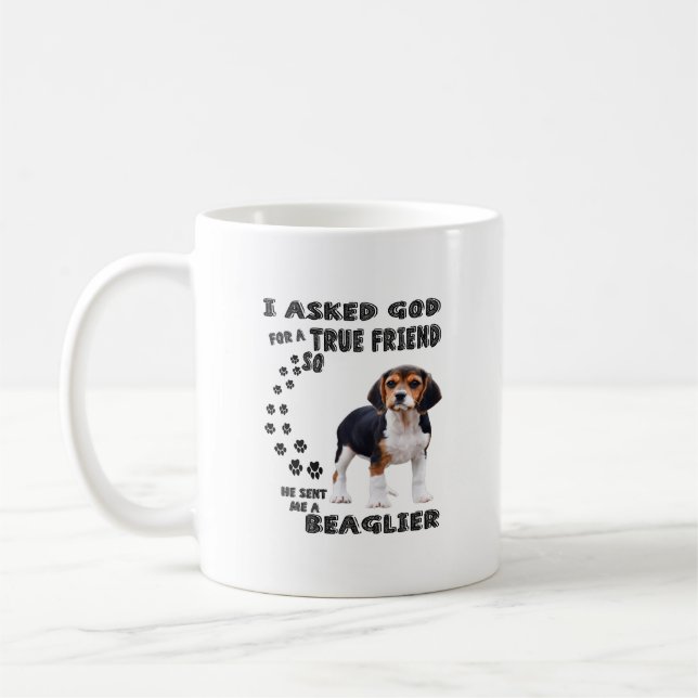 Taza De Café Amantes del perro Beagle/ Beagle divertida (Izquierda)