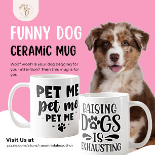 Taza De Café Amantes del perro 'Mascota me' cerámica
