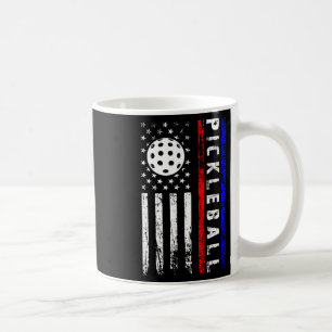 Taza De Café Amantes del Pickleball 4 de Julio Bandera American