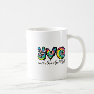 Taza De Café Amantes del Sketll Peace Love Tie Dye Cute Sketll