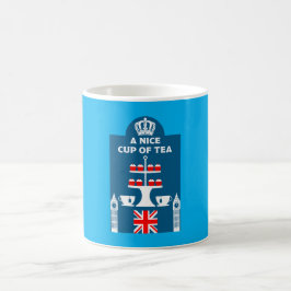Taza De Café Amantes del té británico clásico