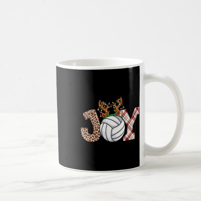 Taza De Café Amantes del voleibol niños Chicas niños Navidades  (Derecha)