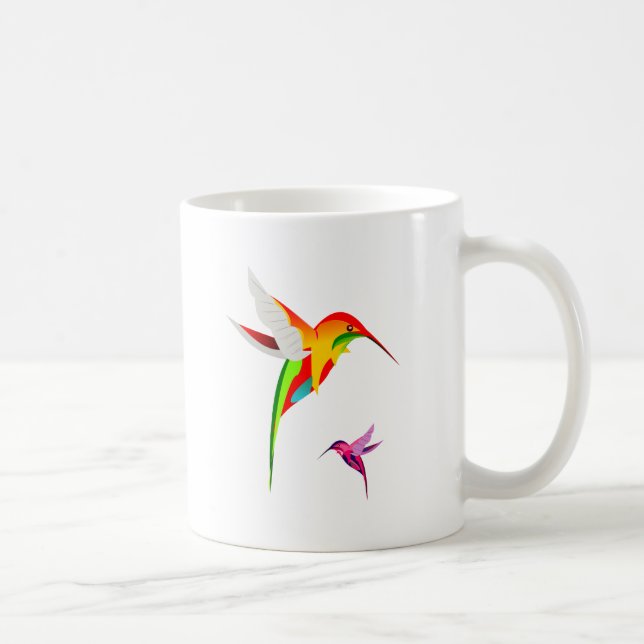 Taza De Café Amantes Hummingbirds (Derecha)