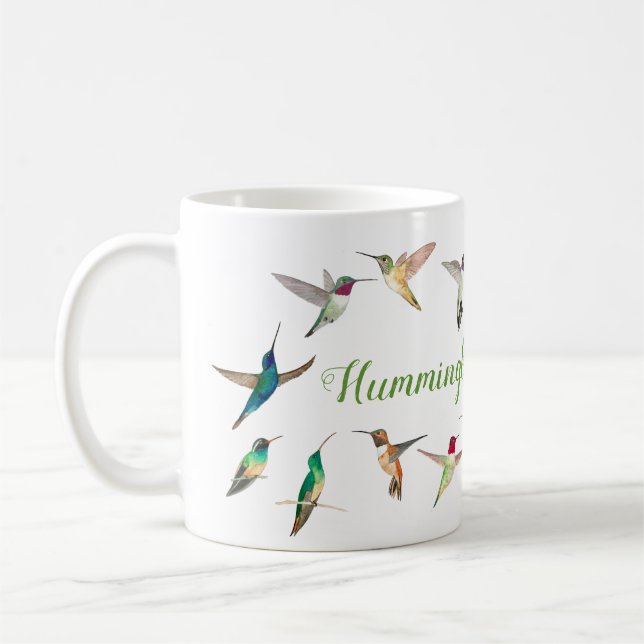 Taza De Café Amantes Hummingbirds de Texas (Izquierda)