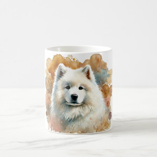 Taza De Café 🐾 Amantes Samoyed, ¡Esta Mug es para ti! 🐾 (Centro)