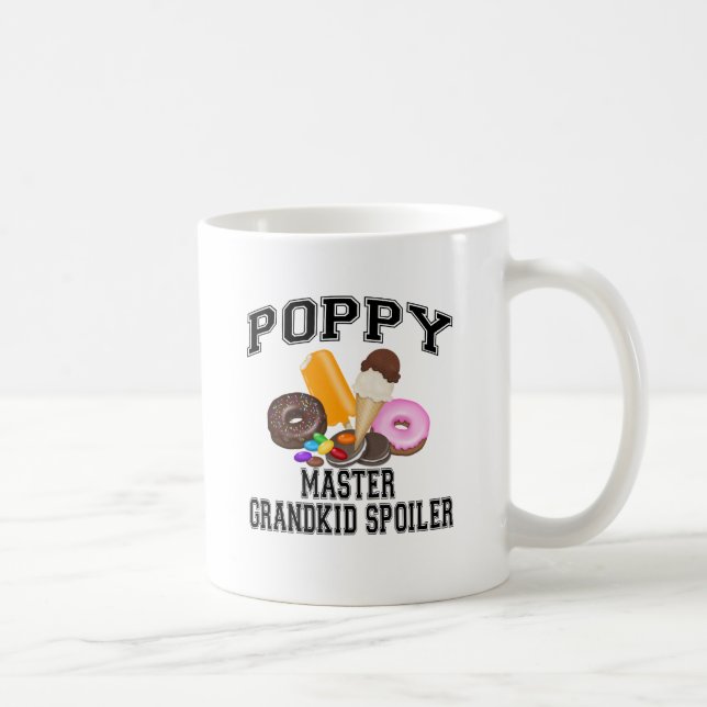 Taza De Café Amapola del alerón del Grandkid (Derecha)