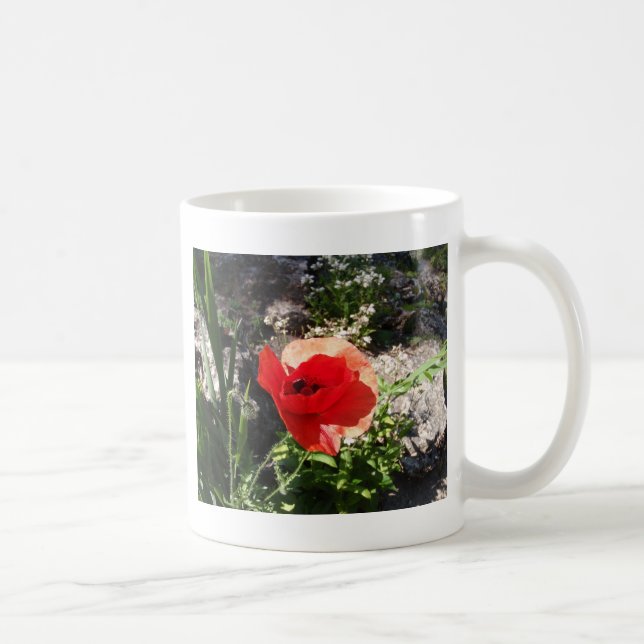Taza De Café Amapola roja (Derecha)