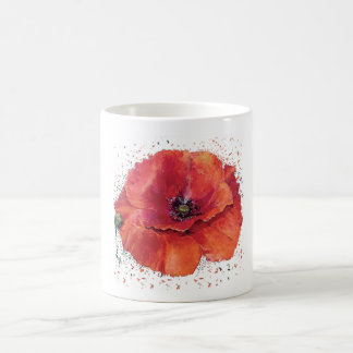 Taza De Café amapola rojo