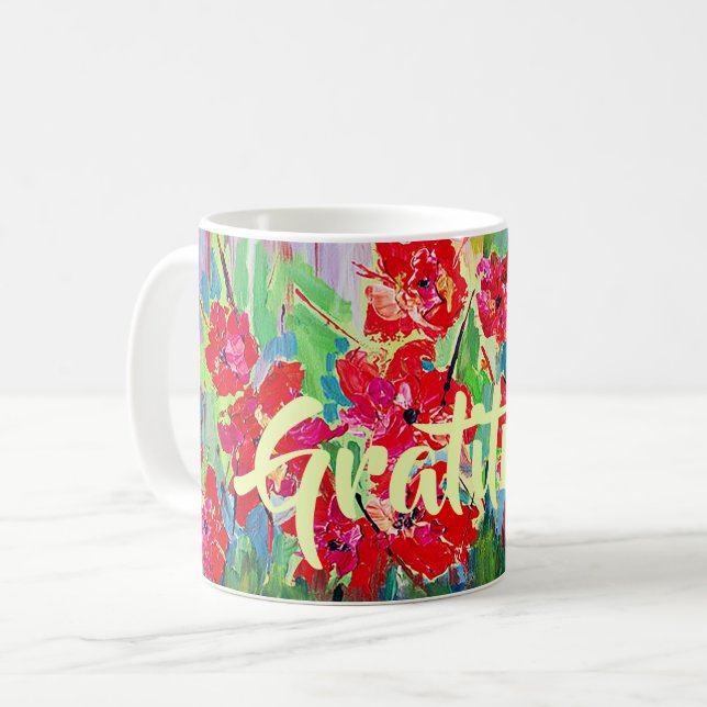 Taza De Café Amapolas (Anverso izquierdo)