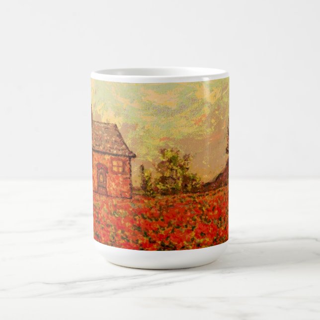 Taza De Café amapolas de campo de Francia (Centro)