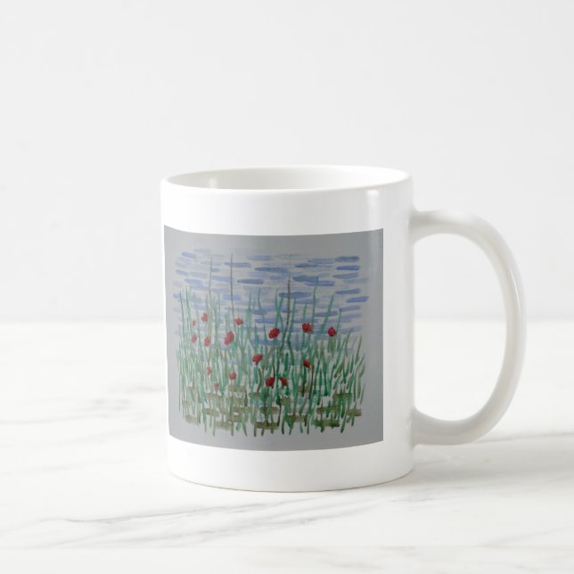 Taza De Café Amapolas y cañas (Derecha)