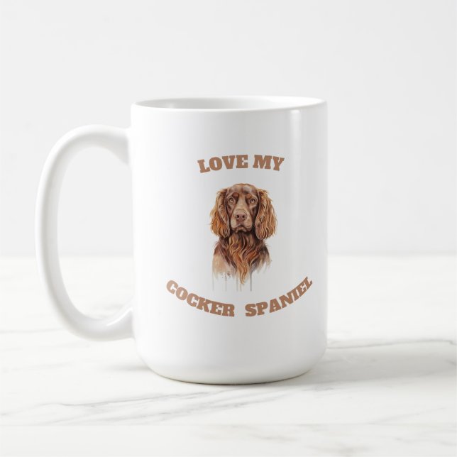 Taza De Café Amar a mi Cocker Spaniel (Izquierda)