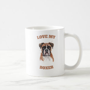 Taza De Café "Amar a mi perro de boxer