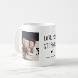 Taza De Café Amar a Stepdad | Dos textos manuscritos fotográfic