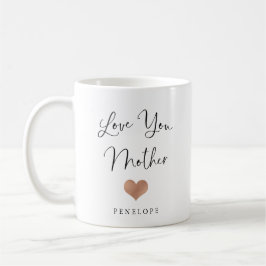 Taza De Café Amar a tu madre | Escritura a mano y Corazón