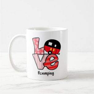 Taza De Café Amar el acampar #Camping