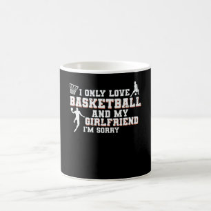 Taza De Café Amar el baloncesto y mi novia Diseño