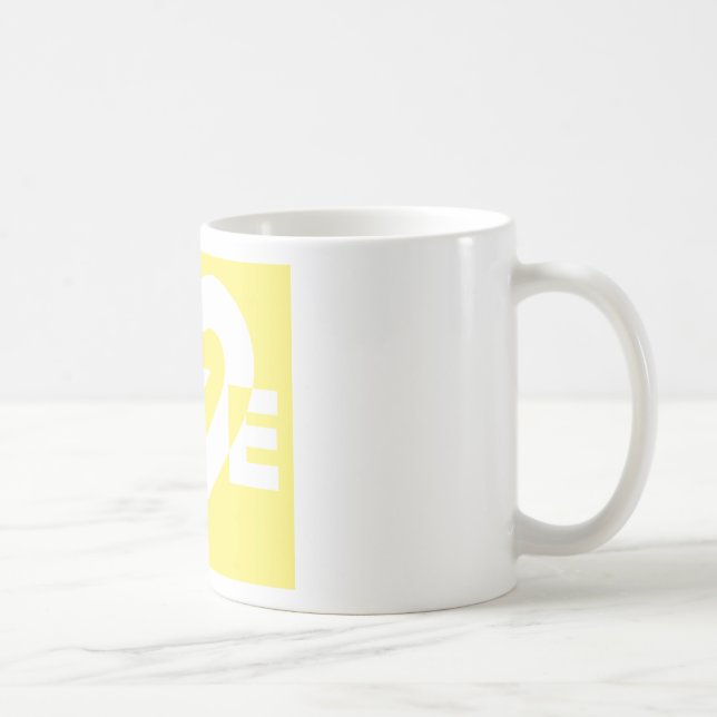 Taza De Café Amar el blanco con el amarillo (Derecha)
