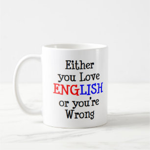 Taza De Café amar el inglés o