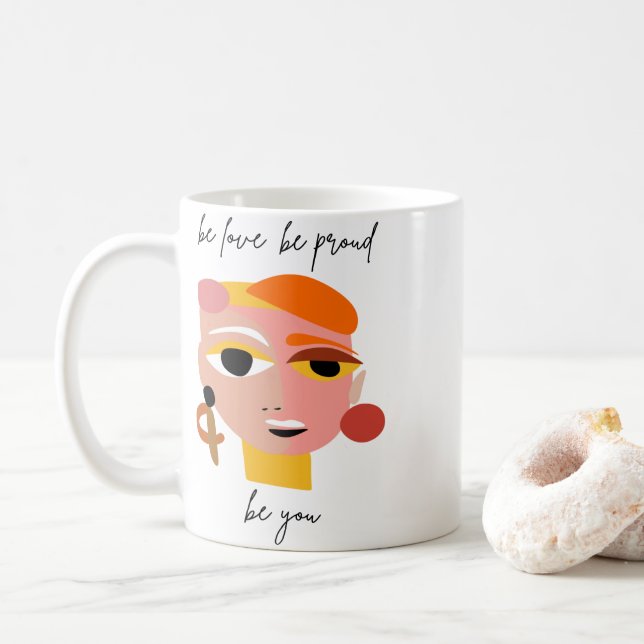 Taza De Café Amar Estate Orgulloso De Ser Tú (Con donut)