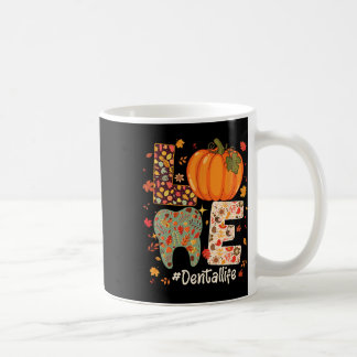 Taza De Café Amar la vida dental calabaza diente dentista otoño