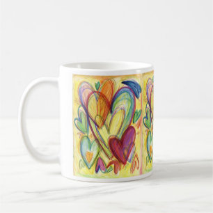 Taza De Café Amar los corazones curativos Art Personalizado Cof