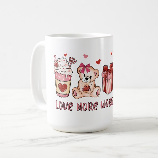 Taza De Café Amar más preocupación menos (Anverso izquierdo)