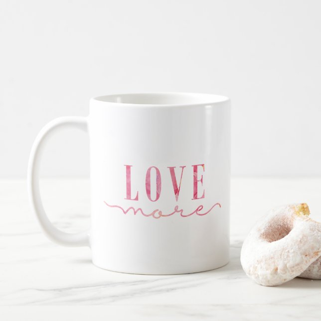 Taza De Café Amar más rosa (Con donut)