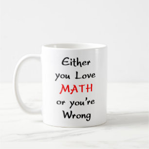 Taza De Café amar matemáticas o