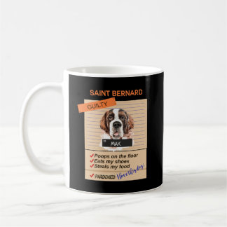 Taza De Café Amar mi lindo San Bernardo a pesar de malos hábito